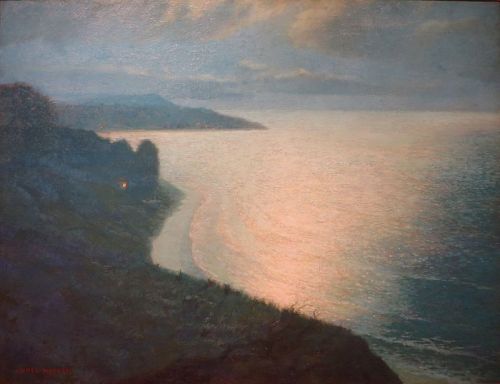 Moonlight over Diamond Head   -   Lionel Walden, 1923,American, 1861-1933Oil on canvasHawaii State A