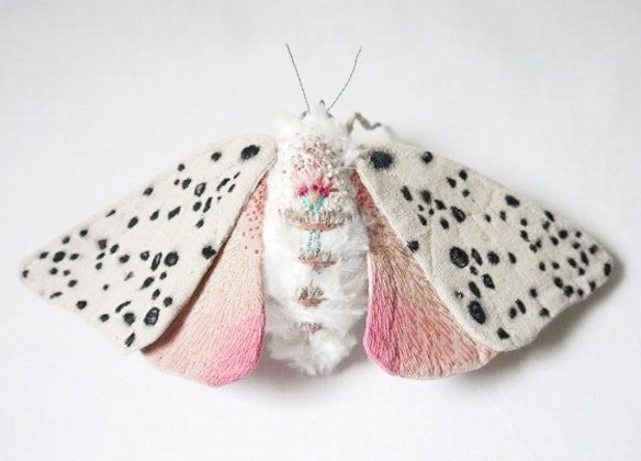 housebuiltbyghosts:  fer1972:  The Textile Moths of Yumi Okita  i fucking hate butterflies
