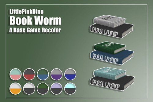 Book Worm -  A Base Game RecolorGood Morning Everyone! I really love using this books in my builds, 