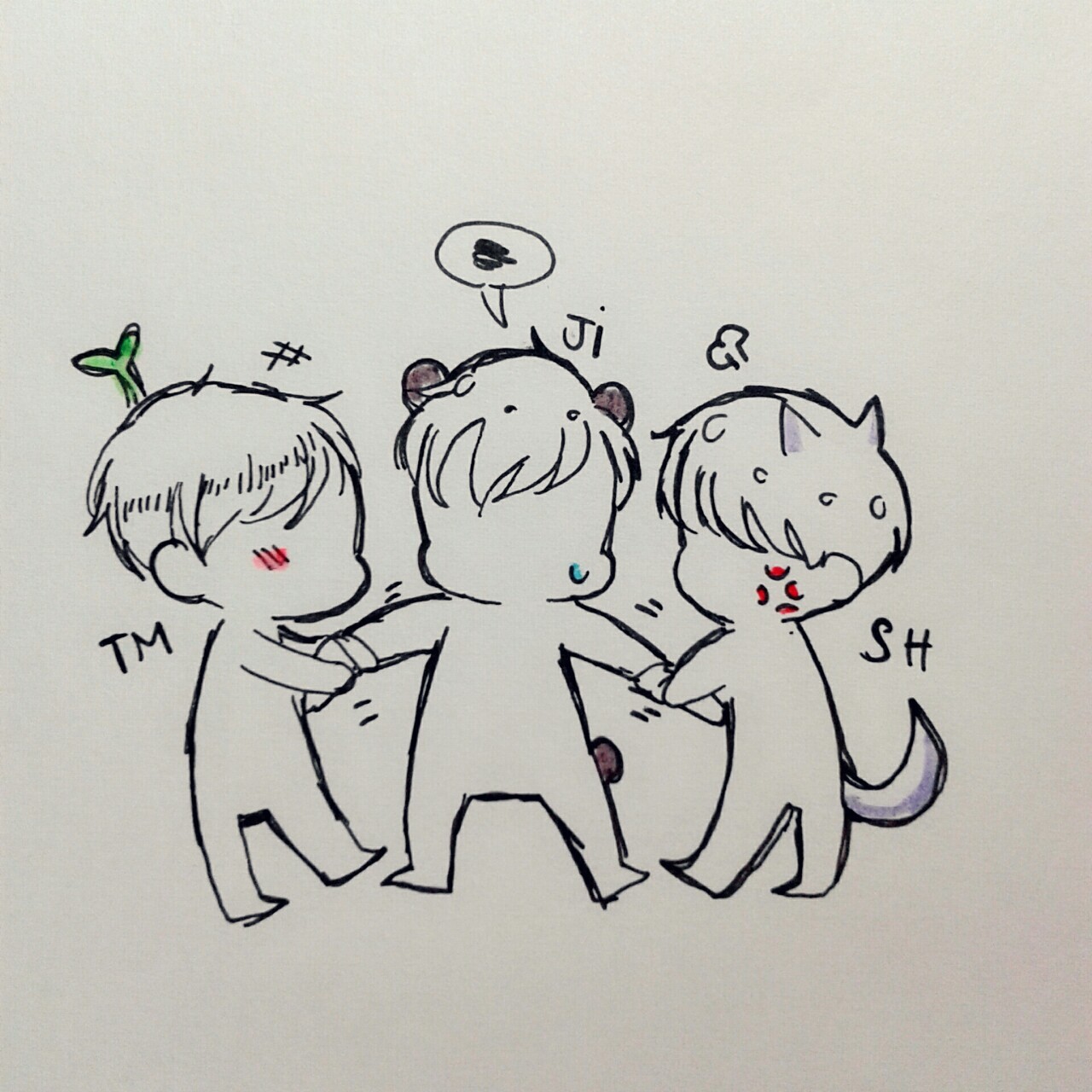 chocomilk-bae:  When wifey meets boyfriend ♡.♡ -Seni: get da fuq away from my