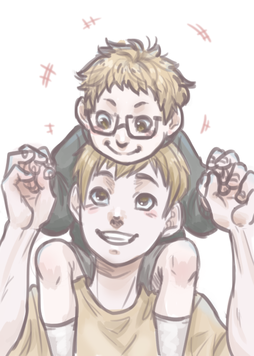 mud-muffin:The fact that we’re going to see tsukki crack a real smile and see his awesome brother just made me even more excited for the second season! 