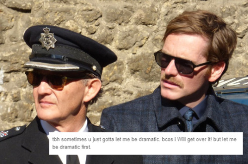 gingerpop42: ange-face:  Endeavour text posts || S6 Behind The Scenes Edition – photo credit to @jod