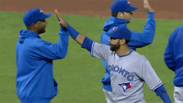 kingraccoon:  Baseball players have a weird way of displaying appreciation.