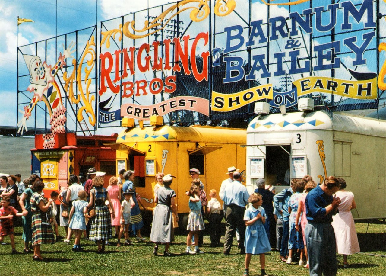 solo-vintage:  Old circus pictures from the 1940s and 1950s. 
