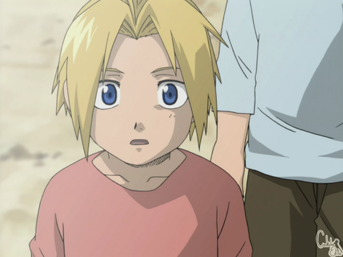 Edward and Alphonse Elric with blue eyes - Fullmetal Alchemist 03 Ep 03 & Ep 51   Requested by A