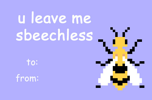 gedankeninventur - for all your bee valentine’s cards...