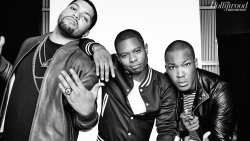 englandsdreaming:  Stars of Straight Outta Compton photographed for  the July 2015 issue of Hollywood Reporter: O'Shea Jackson Jr. (Ice Cube), Jason Mitchell (Eazy-E), Corey Hawkins (Dr. Dre) 