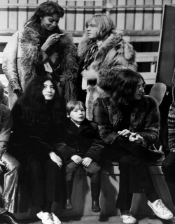 Maryjopeace:  John And Julian Lennon, Yoko Ono, Brian Jones And Donyale Luna | 1968Https://Www.formidablemag.com/Donyale-Luna/