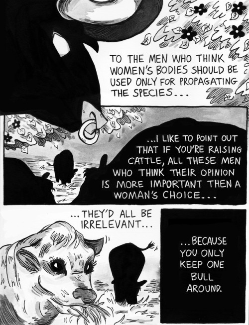 glitterandrocketfuel: thehornedwitch: kendrajk: YOU ONLY KEEP ONE BULL  (Originally published i