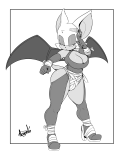 edgeargento:  A different angle of the Sonic Boom Rouge I made up a few years ago. Commission for GearedBeast
