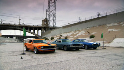 americanmusclepower:  1970 Dodge Challenger VS 1970 Ford Mustang Boss 302 VS 1969 Chevrolet Camaro SS Read full article here