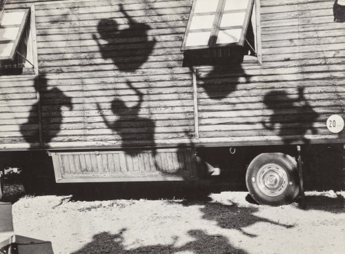 the-night-picture-collector:  Jon Naar, Shadows of Children on Swings, Munich, 1963