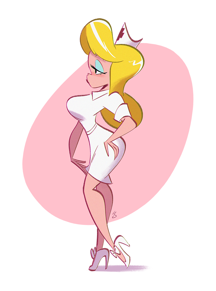 cheesecakes-by-lynx:  Quick drawing of Hello Nurse from Animaniacs.Possibly my first