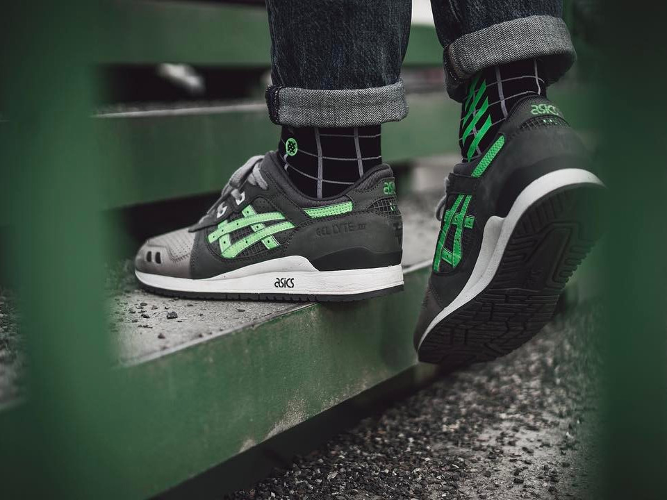 asics gel lyte 3 super green