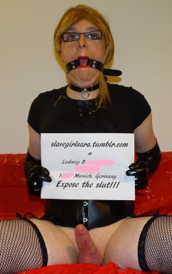 outing-of-slavegirlsara:  SlavegirlSara:  Ludwig B. from Munich - Germany  Visit her at   • slavegirlsara.tumblr.com   • http://xhamster.com/user/slavegirlsara • http://slavegirlsara.tumblr.com/CHALLENGE