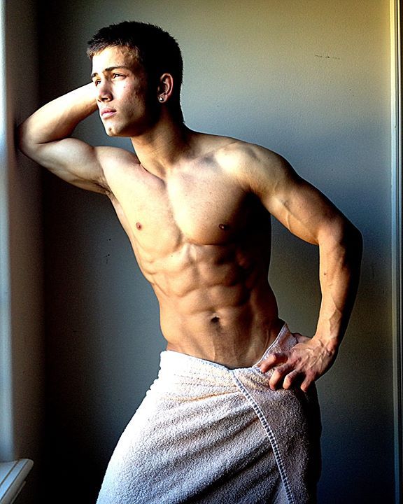 guystease:  Michael A Hoffman - hot up and coming male fitness model. Towel Extravaganza
