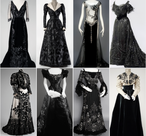 warpaintpeggy:  some of my favorite vintage dresses        ↳  black 