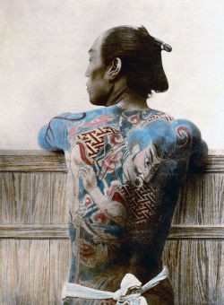 historicaltimes:  Tattooed Samurai, 1890