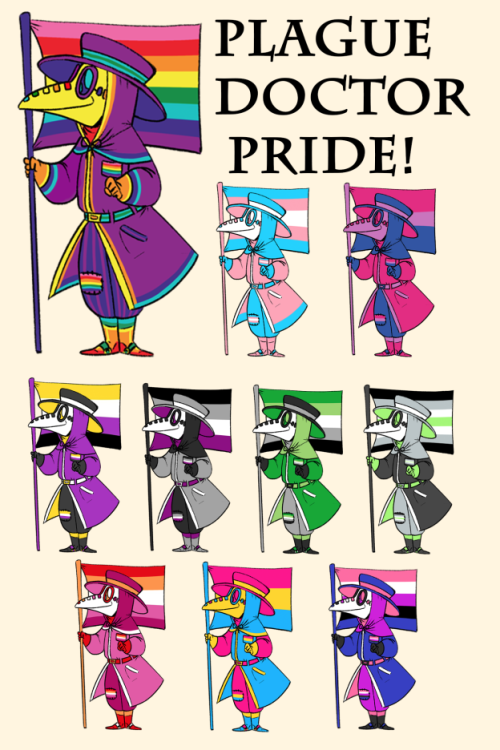 yersinia-pests: Have you ever wanted to show off your LGBT pride AND your plague doctor pride with o