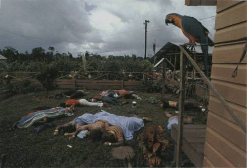 keepyourbliss:  The infamous ‘Jonestown Massacre’ led by cult leader Jim Jones, where around 909 people committed mass suicide by cyanide poisoning on November 18, 1978. 