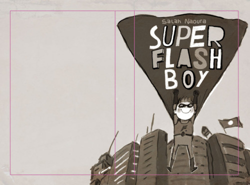 Here’s the cover and all the sketches I made for the book Superflashboy. You can order the boo