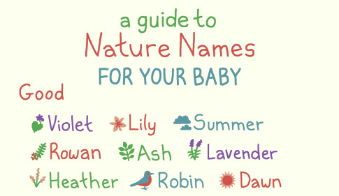 birdandmoon:Everybody I know is having kids, so I made this helpful guide to nature names for your b