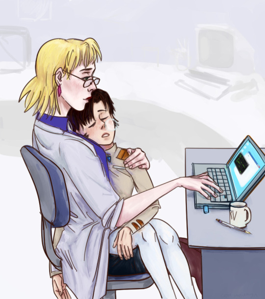 inu-x:old artwork with my honey sleepy girls