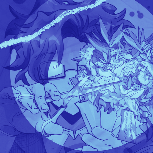 Blue N' White Protag Stimboard