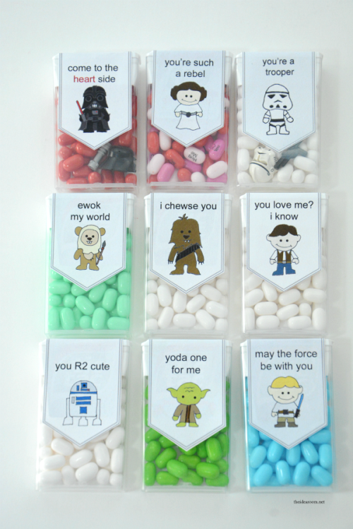 DIY Star Wars Valentines Tic Tacs Printables from The Idea Room.For more really good Valentine’s Day