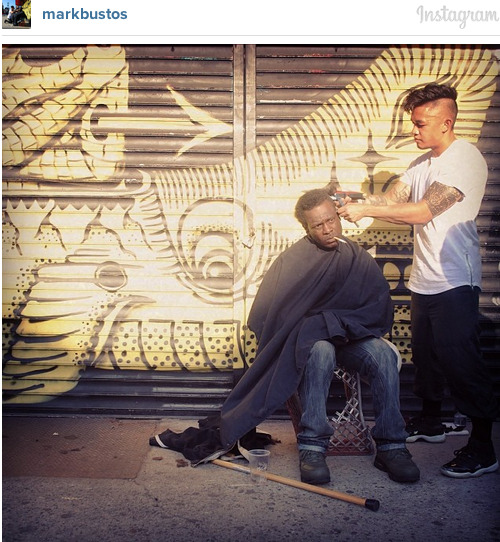 ricflairsniece:  huffingtonpost:  STYLIST WHO SPENDS EVERY SUNDAY CUTTING HAIR FOR