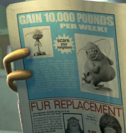 lordpace:  is no one going to talk about what they advertise on newspapers in monsters inc 