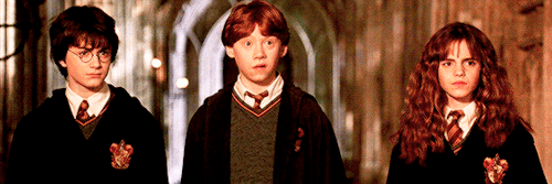 potterdepp:  Nine gifs of: The Golden Trio (through the years)