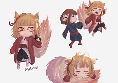 Inserting more Kitsune!Toga for my soul! With a liiiiittle Togachako to go with it