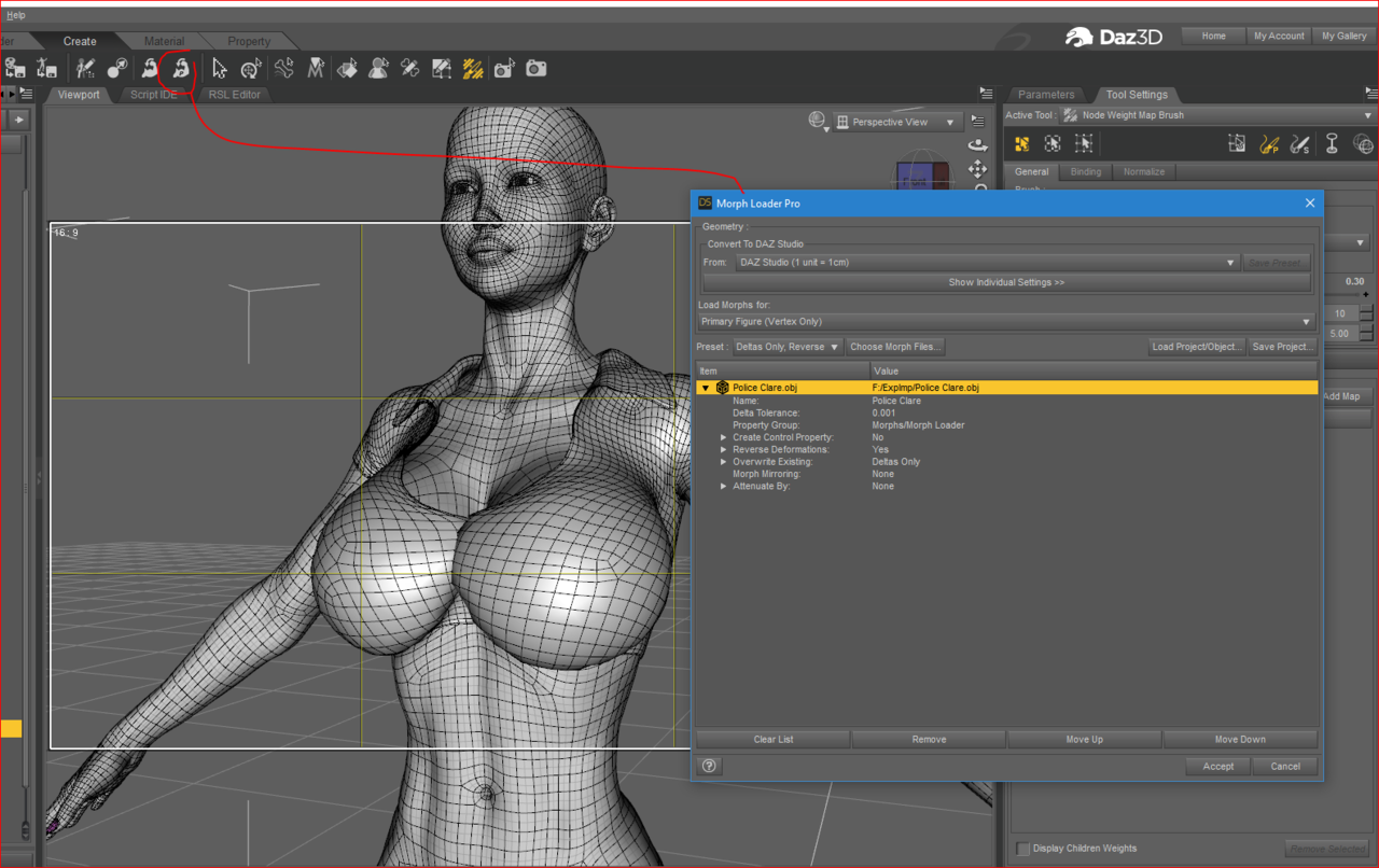 DAZ3D Tutorial, Fix for Cloth for Large Boobs with dForceFirst make the cloth dForce,