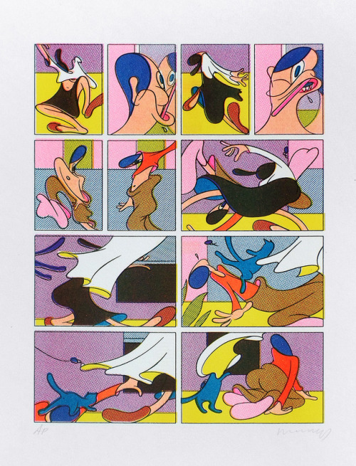 menutnutnut:“A Calamitous Exit” 4 color Risograph Print. also, I have a website now!jasonmurp