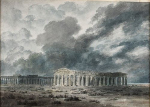 centuriespast:Two Great Temples at PaestumJohn Robert Cozens(1752–1799)Gallery Oldham