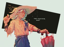 ferretrix:✨🌂📺 (bimonthly taako art) 