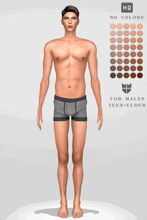 BOYS! BOYS! BOYS!SKIN N5 A40 colors; new LRLE texture with more detailed display; for males, teenage