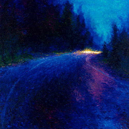Iris ScottCobalt Blue Drive ,2018Oil on Canvas