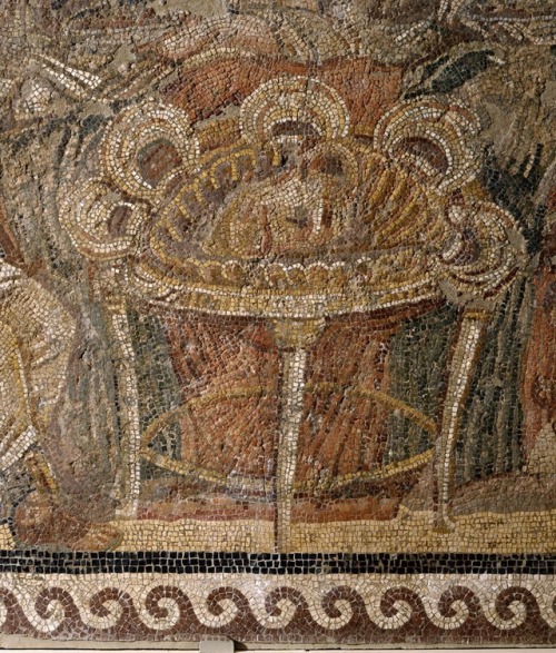 theancientwayoflife:~ Mosaic of a Funerary Symposium.Place of origin: AntiochDate: late A.D. 4th cen