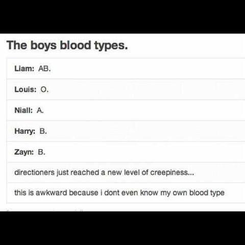 harry styles blood type