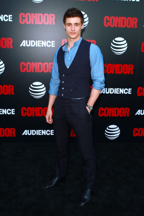 westwallys:Max Irons attends the première of ‘Condor’ at NeueHouse Hollywood in Los Angeles, California (June 6, 2018).  