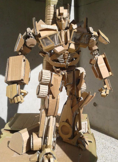 sixpenceee:  These structures are all made from cardboard. The artist behind this is Kai Xiang Xhong.  
