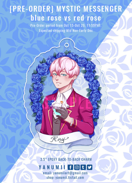 PRE-ORDERS FOR RAY/UNKNOWN CHARM IS NOW OPEN!