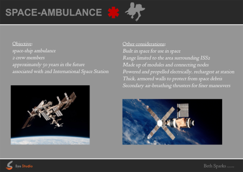 The project was to do a space-ambulance based on a silhouette we got using lego blocks.I…defi