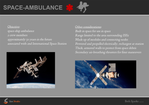 The project was to do a space-ambulance based on a silhouette we got using lego blocks.I&hellip;