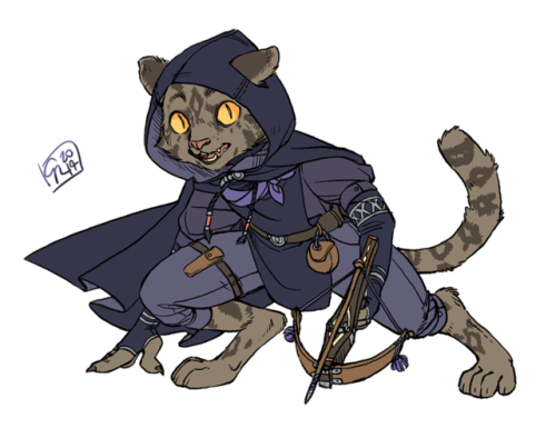 c-rowlesdraws: another character commissioned by @moving-bean for their DnD campaign: Silent Dust, t