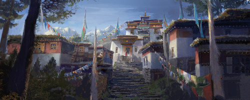 Himalaya 2 Liu Qing https://www.artstation.com/artwork/EVaoPn