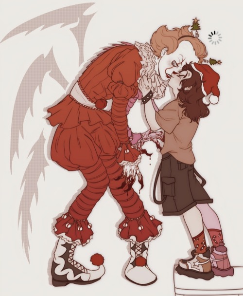 A Little Selfshipping Thing I Did For Christmas Henloo I Just Wanted To Do Its Suit But Red Because It