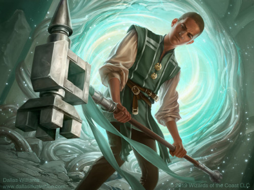 Garenbrig Squire by Dallas WilliamsDone for MTG’s Throne of Eldraine.